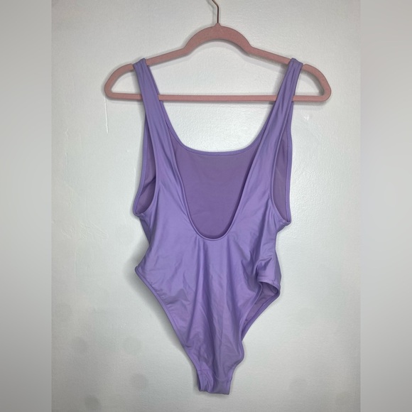 MTV Aerie Logo Purple Swimsuit NWOT - Picture 2 of 3